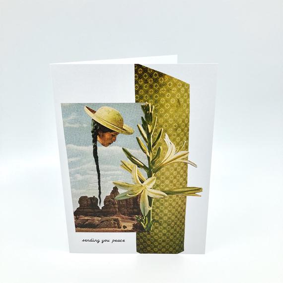 Greeting Card Roaming Barefoot - La Flora Sagrada